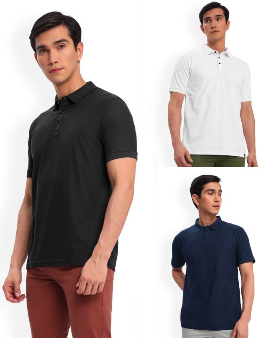 Solid Half Sleeves Mens Polo T-shirt - Buy 1 Get 1 Free